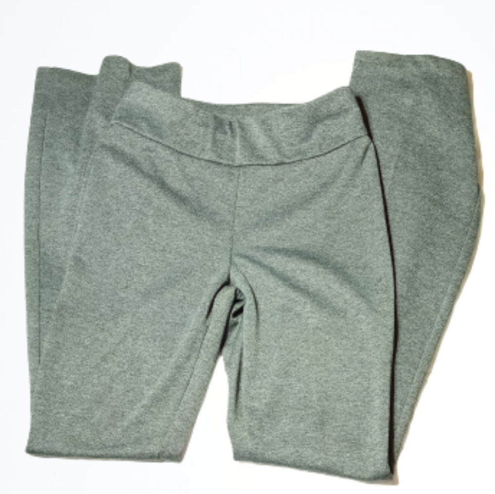 New York & Co Elastic Waist Pull On Grey Dress Pants Sz XS Tall